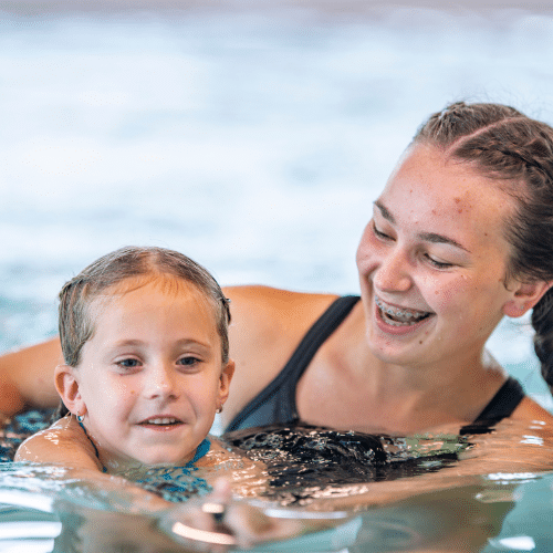 swim instructor in pool