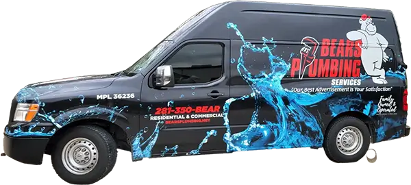 Bear's Plumbing branded service van