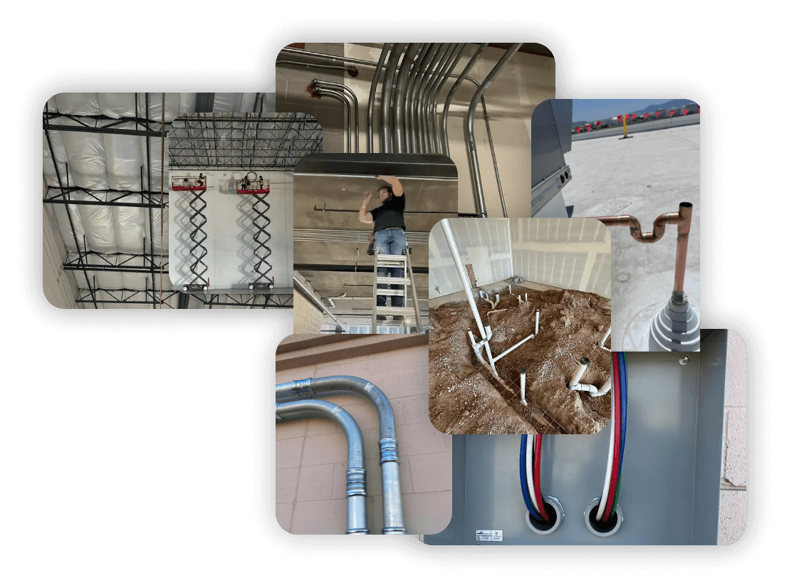 Collage of commercial work